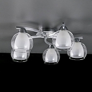 Люстра Citilux Кристи CL152157 цвет плафона/подвески Белый, Прозрачный, цвет арматуры Хром-7