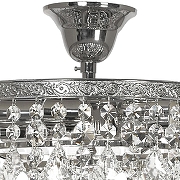 Люстра на штанге Arti Lampadari Castellana Castellana E 1.3.30.602 N цвет плафона/подвески Прозрачный, цвет арматуры Никель-2