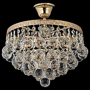 Люстра на штанге Arti Lampadari Castellana Castellana E 1.3.30.501 G цвет плафона/подвески Прозрачный, цвет арматуры Золото-2