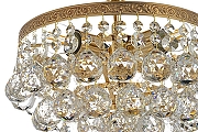 Люстра на штанге Arti Lampadari Castellana Castellana E 1.3.30.501 G цвет плафона/подвески Прозрачный, цвет арматуры Золото-3
