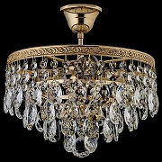 Люстра на штанге Arti Lampadari Castellana Gold Castellana E 1.3.30.608 G цвет плафона/подвески Прозрачный, цвет арматуры Золото-1