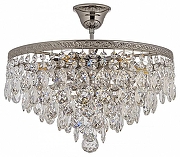Люстра на штанге Arti Lampadari Castellana Nickel Castellana E 1.3.38.608 N цвет плафона/подвески Прозрачный, цвет арматуры Никель