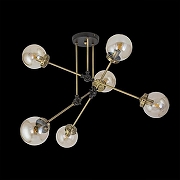 Люстра на штанге Citilux Планета CL105165 цвет плафона/подвески Бежевый, цвет арматуры Черный-1