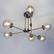 Люстра на штанге Citilux Планета CL105165 цвет плафона/подвески Бежевый, цвет арматуры Черный-2