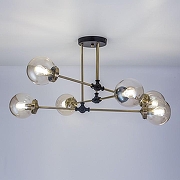 Люстра на штанге Citilux Планета CL105165 цвет плафона/подвески Бежевый, цвет арматуры Черный-5