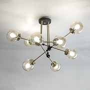 Люстра на штанге Citilux Планета CL105185 цвет плафона/подвески Шампань, цвет арматуры Бронза-5