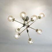 Люстра на штанге Citilux Планета CL105185 цвет плафона/подвески Шампань, цвет арматуры Бронза-6