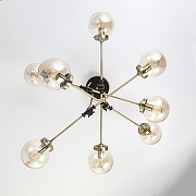 Люстра на штанге Citilux Планета CL105185 цвет плафона/подвески Шампань, цвет арматуры Бронза-14