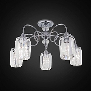 Люстра Citilux Синди CL330151 цвет плафона/подвески Прозрачный, цвет арматуры Хром-1