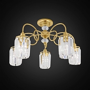 Люстра Citilux Синди CL330152 цвет плафона/подвески Прозрачный, цвет арматуры Золото-1