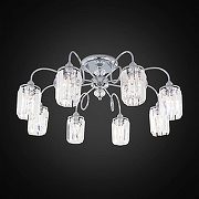 Люстра на штанге Citilux Синди CL330181 цвет плафона/подвески Прозрачный, цвет арматуры Хром-1