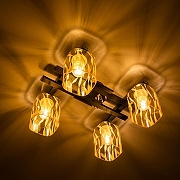 Люстра Citilux Сафари CL145241 цвет плафона/подвески Прозрачный, цвет арматуры Коричневый-1