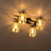 Люстра Citilux Сафари CL145241 цвет плафона/подвески Прозрачный, цвет арматуры Коричневый-4