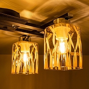 Люстра Citilux Сафари CL145241 цвет плафона/подвески Прозрачный, цвет арматуры Коричневый-10