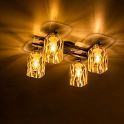 Люстра Citilux Сафари CL145241 цвет плафона/подвески Прозрачный, цвет арматуры Коричневый-14