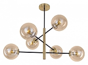 Люстра на штанге Citilux Лорен CL146263 цвет плафона/подвески Бежевый, цвет арматуры Бронза