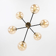 Люстра на штанге Citilux Лорен CL146263 цвет плафона/подвески Бежевый, цвет арматуры Бронза-3