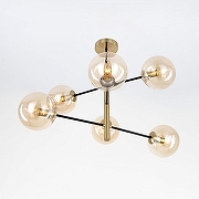 Люстра на штанге Citilux Лорен CL146263 цвет плафона/подвески Бежевый, цвет арматуры Бронза-4