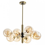 Люстра Citilux Нарда CL204180 цвет плафона/подвески Оранжевый, цвет арматуры Бронза, Черный-3