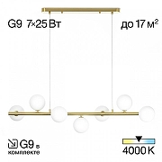 Люстра Citilux Рунд CL205270N цвет плафона/подвески Белый, цвет арматуры Бронза-2