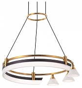 Люстра Citilux HELLY CL211042 цвет плафона/подвески Белый, цвет арматуры Бронза, Черный