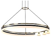 Люстра Citilux HELLY CL211082 цвет плафона/подвески Белый, цвет арматуры Бронза, Черный