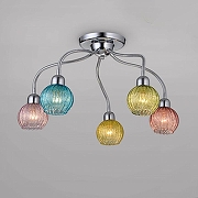 Люстра Citilux Попурри CL604151 цвет плафона/подвески Красный, Желтый, Зеленый, Синий, цвет арматуры Хром-1