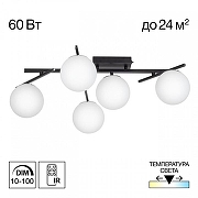 Люстра Citilux Dorsy CL223152 цвет плафона/подвески Белый, цвет арматуры Черный-1
