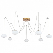 Люстра Citilux Atman Smart CL226A073 цвет плафона/подвески Белый, цвет арматуры Бронза