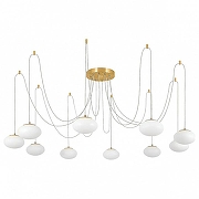 Люстра Citilux Atman Smart CL226A093 цвет плафона/подвески Белый, цвет арматуры Бронза