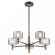 Люстра на штанге Citilux ELAN CL241151 цвет плафона/подвески Светло-серый, цвет арматуры Золото, Хром-5