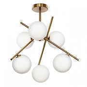 Люстра на штанге Citilux RONNY CL242163 цвет плафона/подвески Белый, цвет арматуры Бронза-3