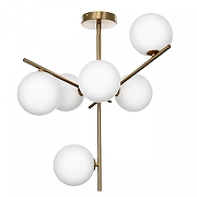Люстра на штанге Citilux RONNY CL242163 цвет плафона/подвески Белый, цвет арматуры Бронза-4
