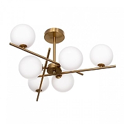 Люстра на штанге Citilux RONNY CL242163 цвет плафона/подвески Белый, цвет арматуры Бронза-6