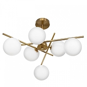 Люстра на штанге Citilux RONNY CL242163 цвет плафона/подвески Белый, цвет арматуры Бронза-13