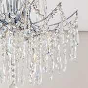 Люстра на штанге Citilux Селена CL302160 цвет плафона/подвески Прозрачный, цвет арматуры Хром-7