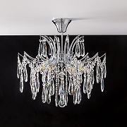 Люстра на штанге Citilux Селена CL302160 цвет плафона/подвески Прозрачный, цвет арматуры Хром-14