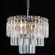 Люстра Citilux Фонда CL303163 цвет плафона/подвески Прозрачный, цвет арматуры Бронза