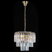 Люстра Citilux Фонда CL303163 цвет плафона/подвески Прозрачный, цвет арматуры Бронза-1