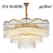 Люстра Citilux Jane CL304183 цвет плафона/подвески Прозрачный, цвет арматуры Золото-1