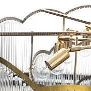 Люстра Citilux Jane CL304183 цвет плафона/подвески Прозрачный, цвет арматуры Золото-9