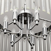 Люстра Citilux Джейн CL306161 цвет плафона/подвески Прозрачный, цвет арматуры Хром-7
