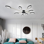 Люстра Imperiumloft Daggry DAGGRY01 цвет плафона/подвески Белый, Черный, цвет арматуры Золото, Черный-4