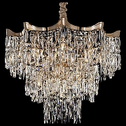 Люстра Citilux Моника CL308282 цвет плафона/подвески Прозрачный, цвет арматуры Золото