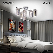 Люстра Citilux AX1S CL313261 цвет плафона/подвески Прозрачный, цвет арматуры Хром-13