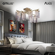 Люстра Citilux AX1S CL313283 цвет плафона/подвески Прозрачный, цвет арматуры Бронза-11