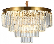 Люстра Citilux Ricky CL314153 цвет плафона/подвески Прозрачный, цвет арматуры Золото