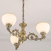 Люстра Citilux Адриана CL405233 цвет плафона/подвески Белый, цвет арматуры Бронза-9