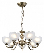 Люстра Citilux Севилья CL414173 цвет плафона/подвески Белый, цвет арматуры Бронза-1