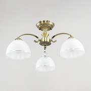 Люстра на штанге Citilux Франческа CL417133 цвет плафона/подвески Белый, цвет арматуры Бронза-1